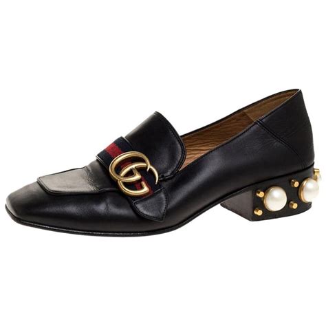 gucci pearl loafer|gucci loafers suede.